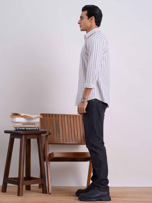 Casual Wear Stripe L/S Shirt