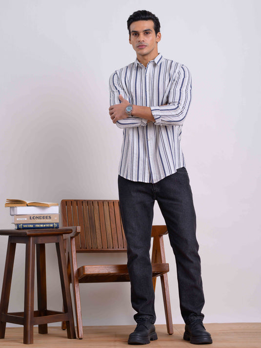 Casual Wear Stripe L/S Shirt