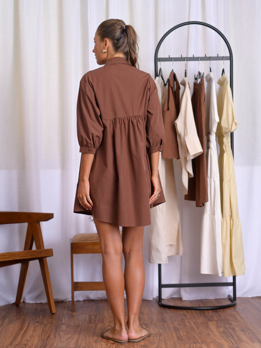 Button down shirt dress