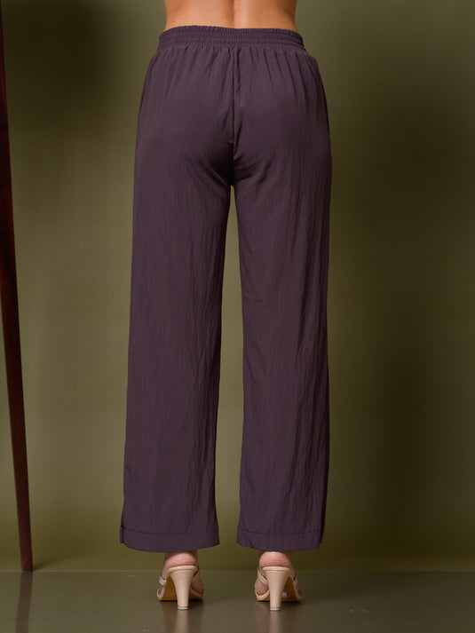 Drawcord pant with panel detail