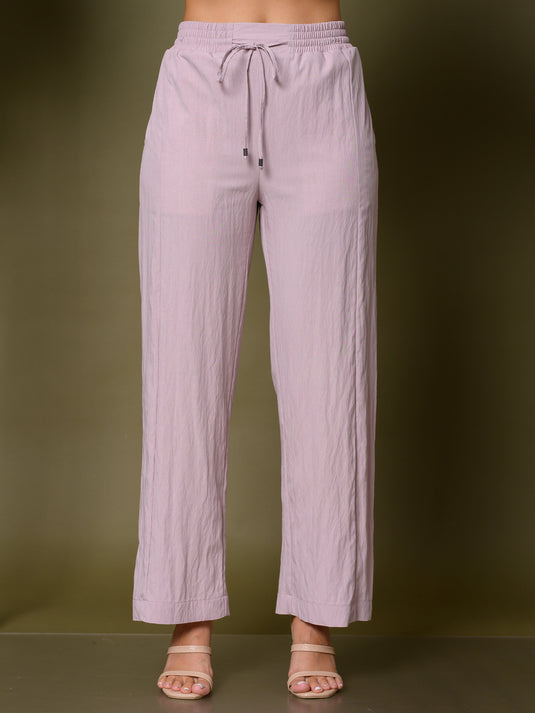 Drawcord pant with panel detail