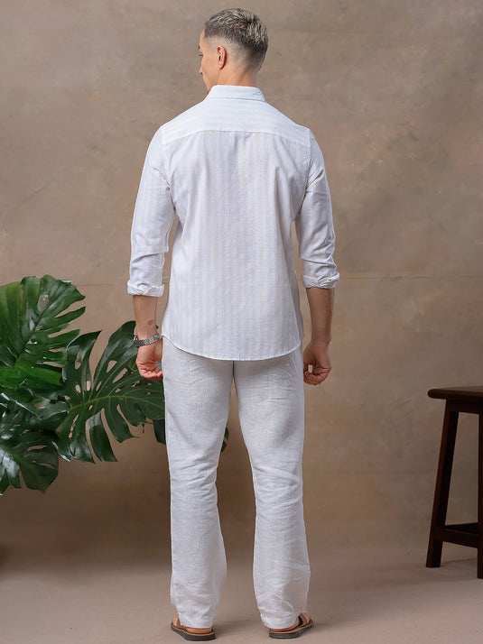 Casual Wear Stripe Long Sleeve Shirt
