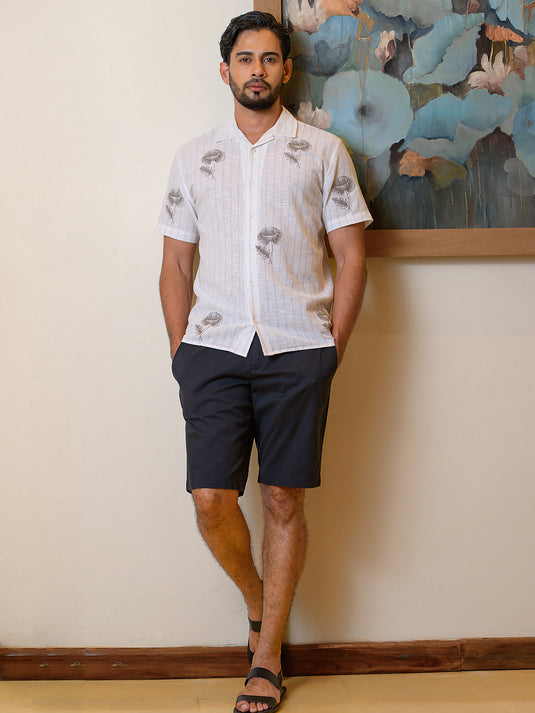 Embroidered Short Sleeve Shirt