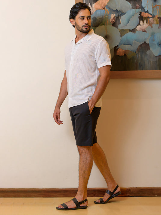 Embroidered Short Sleeve Shirt