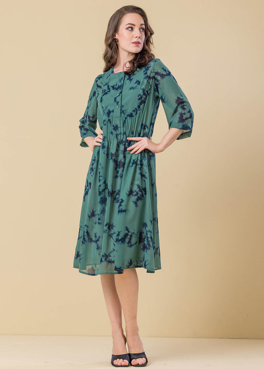 Pintuck Detail Dress