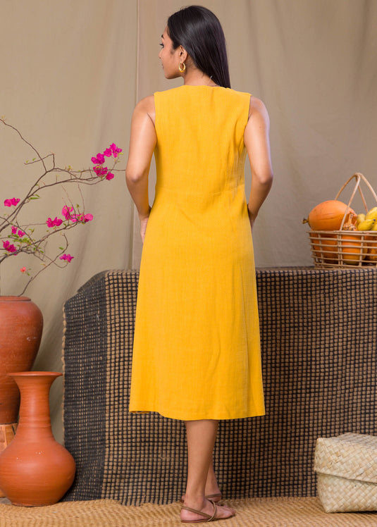 Sleeveless Cross Over Dress