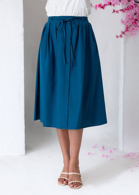 Flared Skirt With Belt