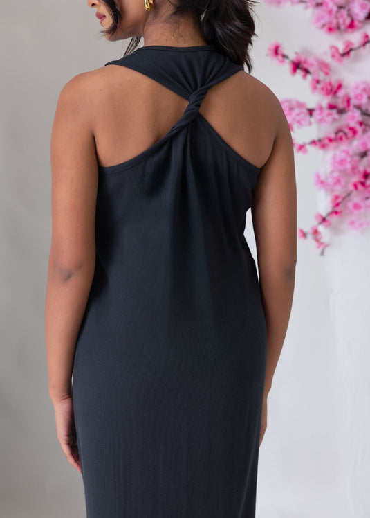Sleeveless Column Dress With Back Detail