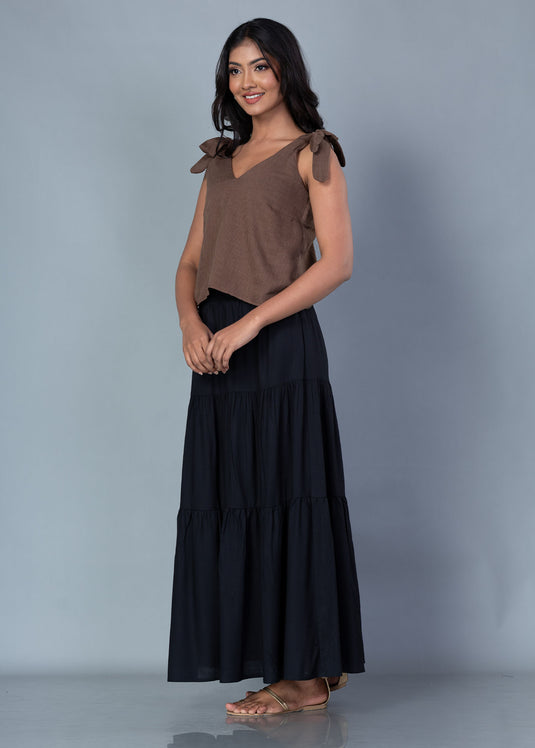 Tie-up Strap Crop Top