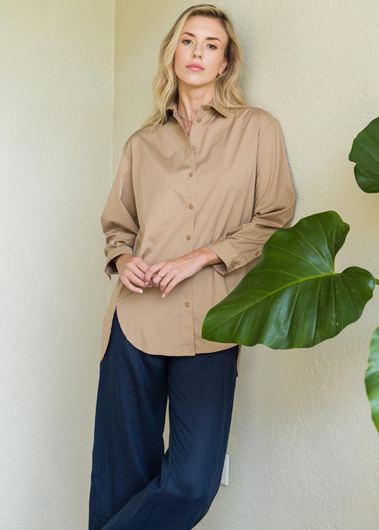 Over Sized Button Down Shirt