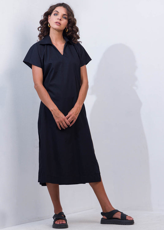 Short Sleeve Midi Dress