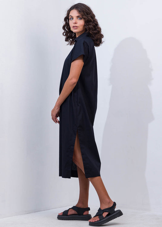 Short Sleeve Midi Dress