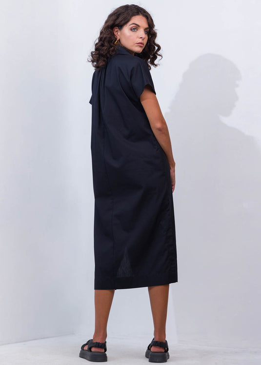 Short Sleeve Midi Dress
