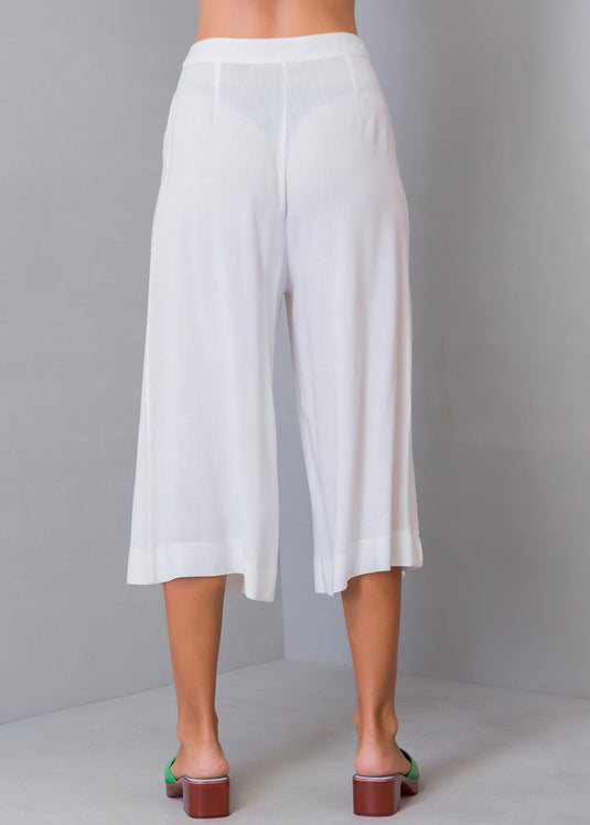 Pleat Detail Culotte Pant