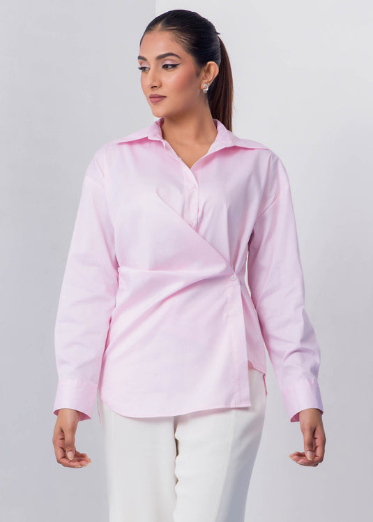 Long Sleeve Blouse With Side Detail