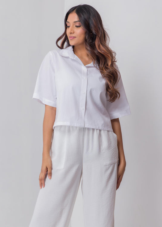 Basic Crop Shirt