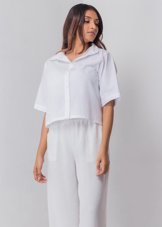 Basic Crop Shirt