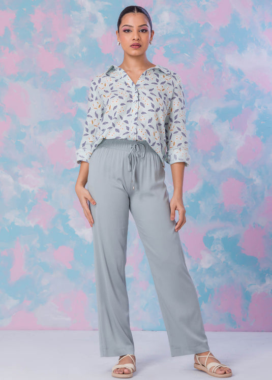 Printed Button Down Shirt