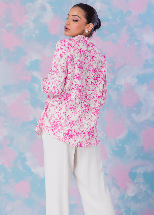 Printed Button Down Shirt