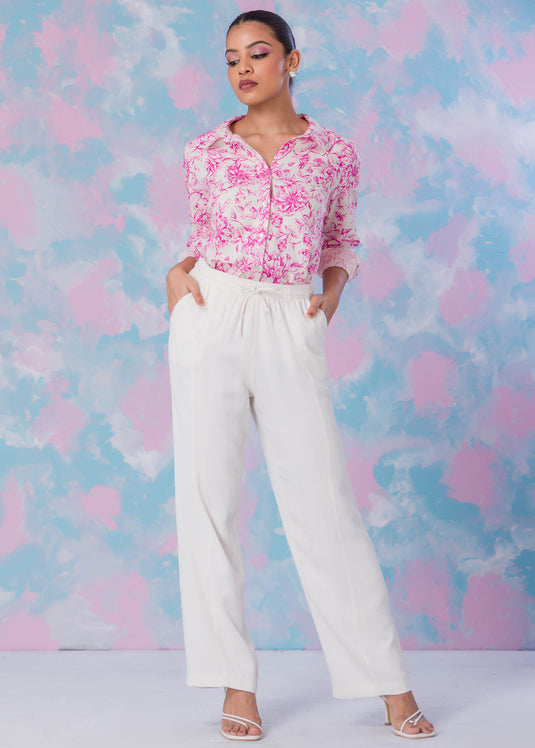 Printed Button Down Shirt