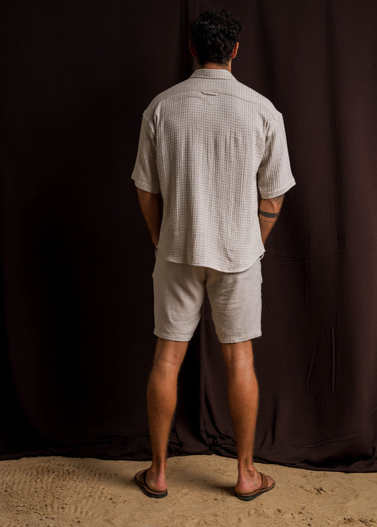 Casual Wear Oversized Jacquard S/S Shirt