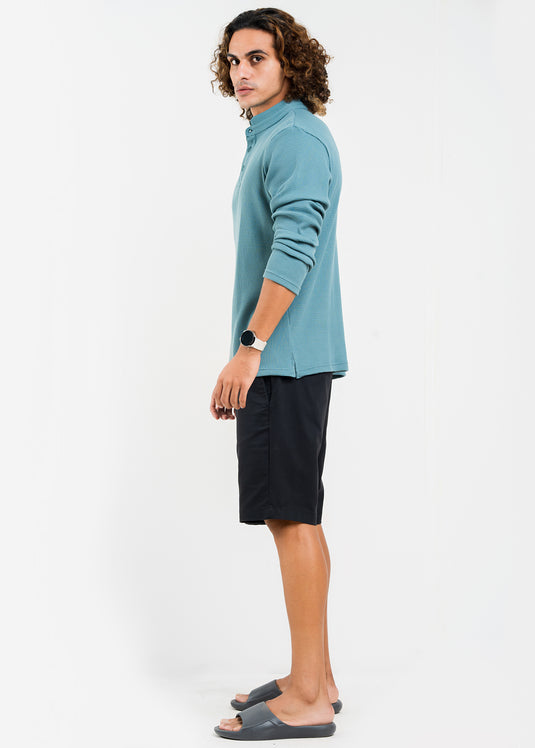 Casual Wear Mao Collar L/S T-Shirt