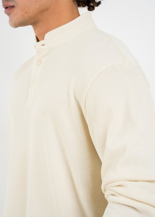 Casual Wear Mao Collar L/S T-Shirt