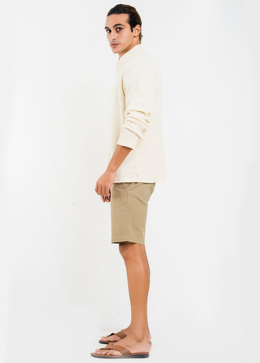 Casual Wear Mao Collar L/S T-Shirt