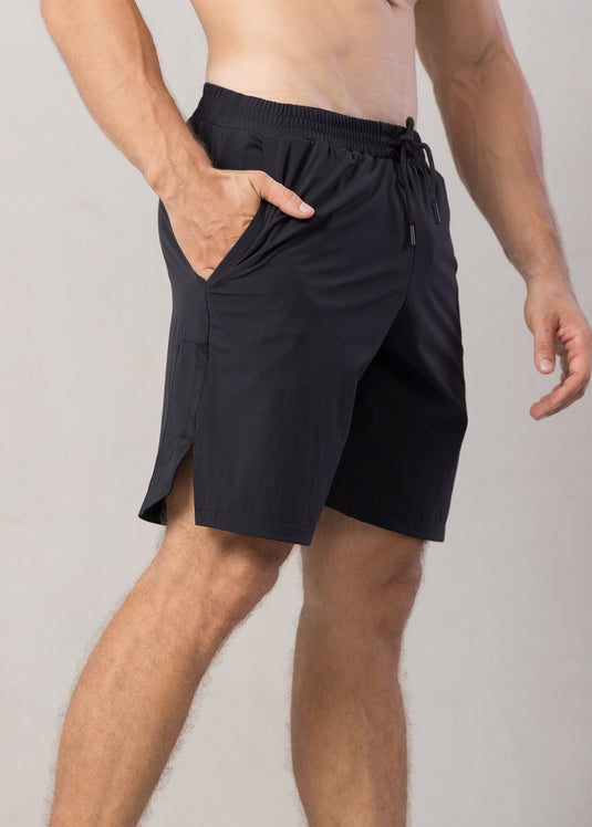 Active Wear Short With Side Mesh Detailed