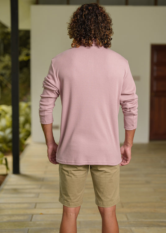 Casual Wear Mao Collar L/S T-Shirt