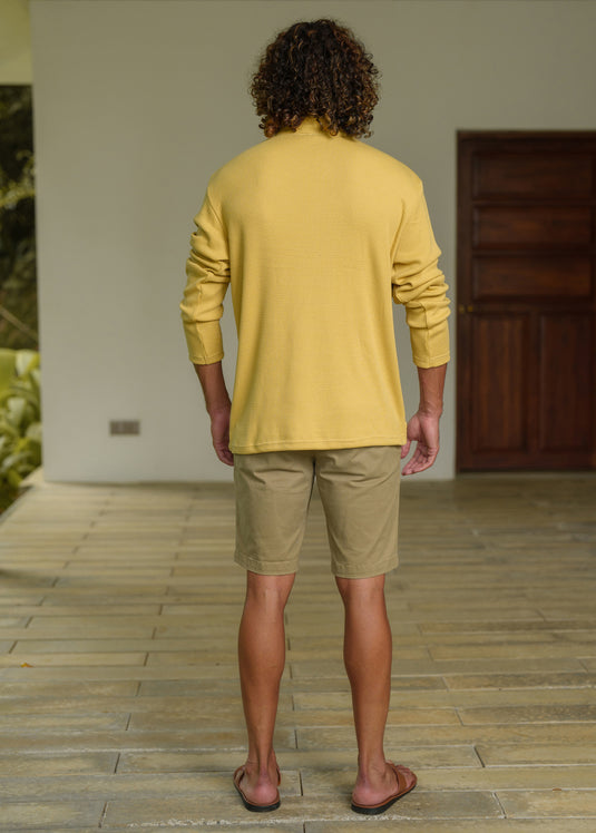 Casual Wear Mao Collar L/S T-Shirt