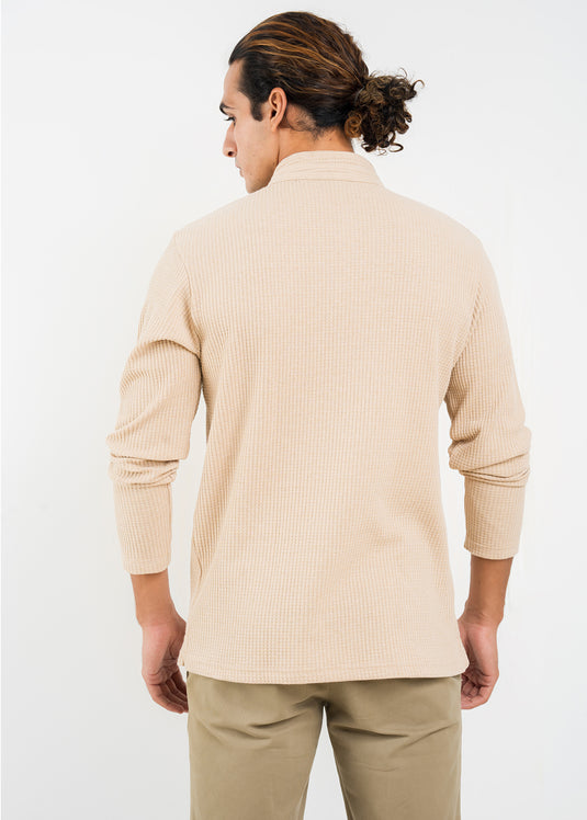 Casual Wear Mao Collar L/S T-Shirt