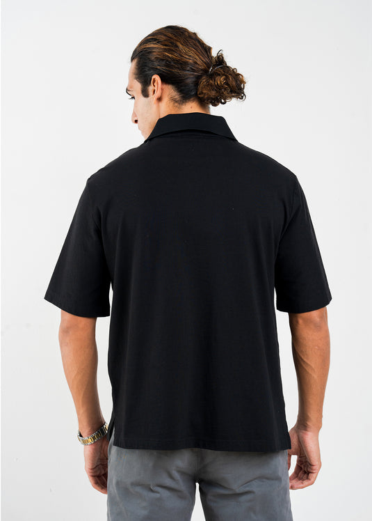 Casual Wear Semi Polo S/S Shirt