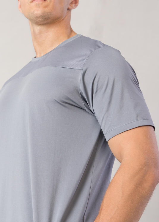 Active Wear T-shirt With Mesh Detailed