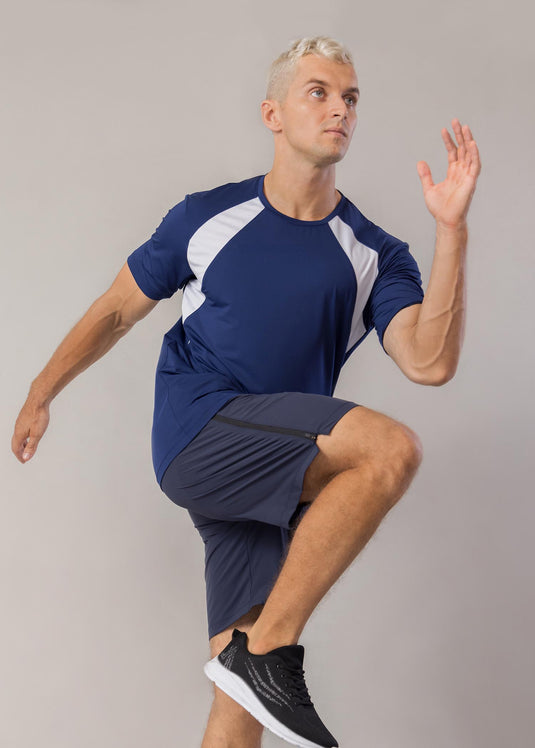 Active Wear T-Shirt With Front Contrast