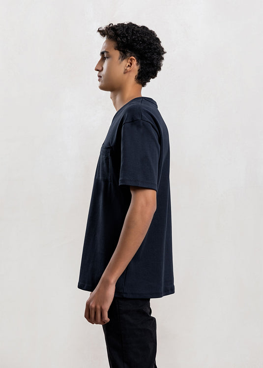 Detailed V-Neck T-Shirt