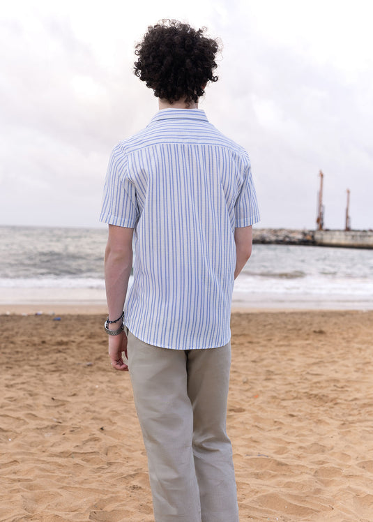 Striped short sleeve shirt