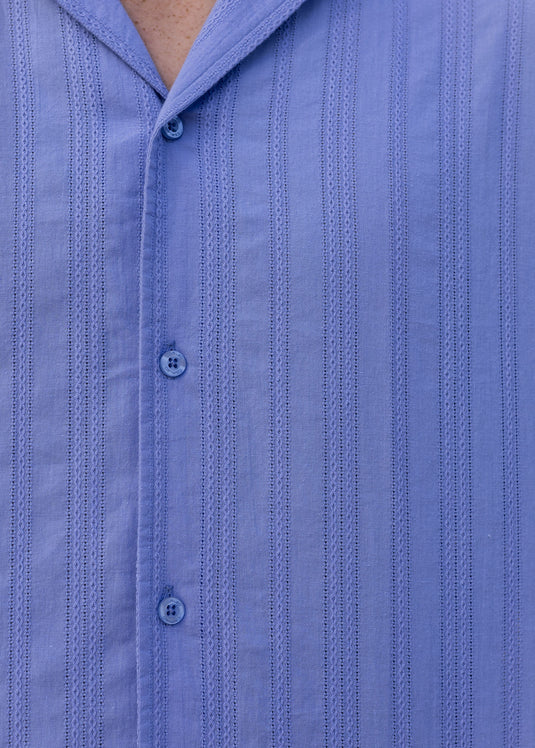 Textured short sleeve shirt