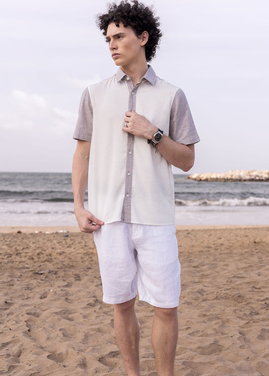 Striped short sleeve shirt