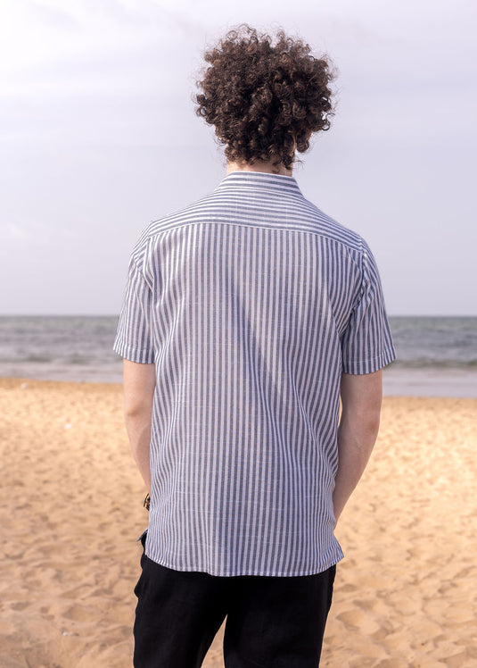 Striped short sleeve shirt