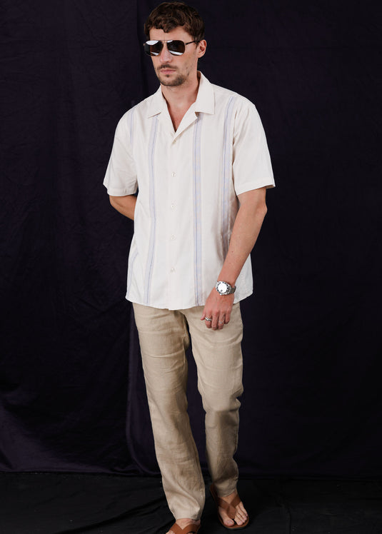 Casual Wear Detailed Stripe S/S Shirt