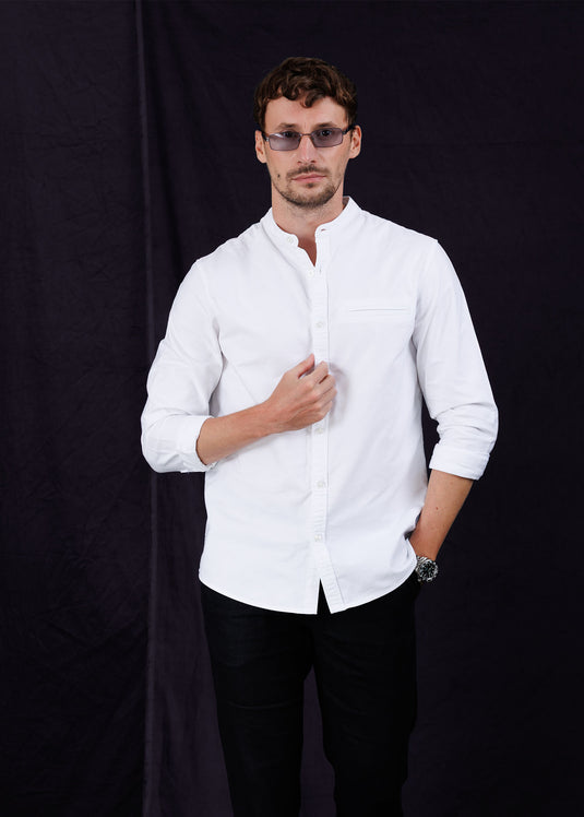 Manderine collar L/S Shirt