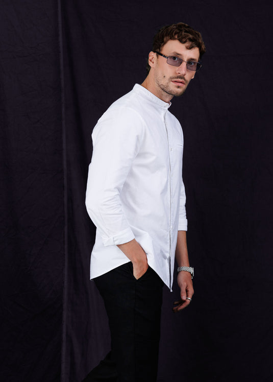 Manderine collar L/S Shirt