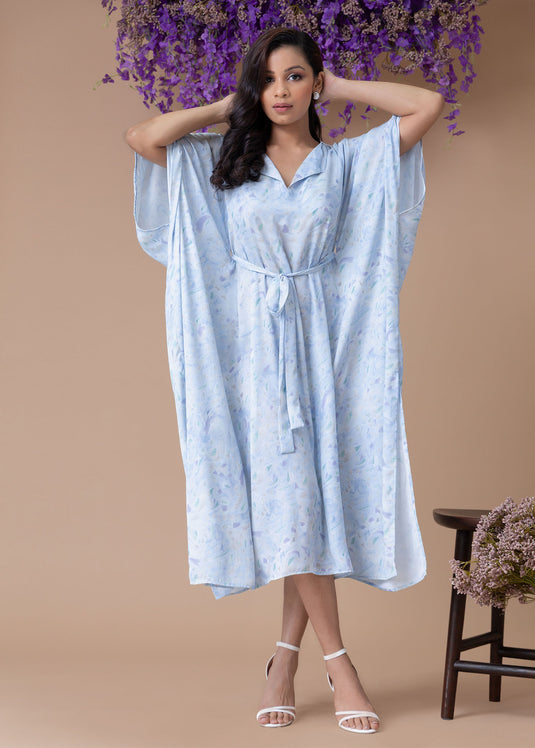 Printed kaftan dress