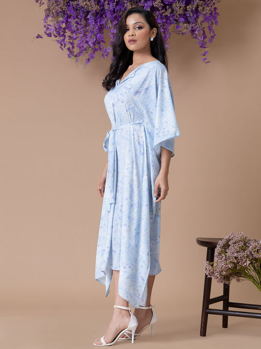 Printed kaftan dress