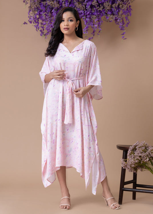 Printed kaftan dress