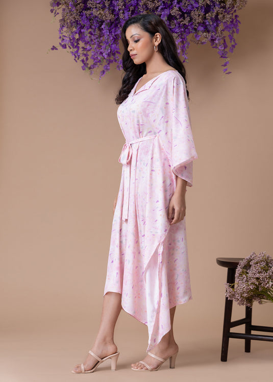 Printed kaftan dress