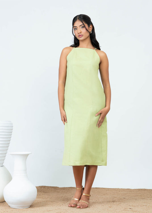 Strappy Dress With Princess Seam