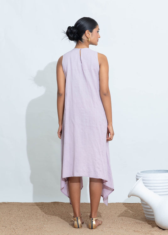 Sleeveless Handkerchief Hem Dress
