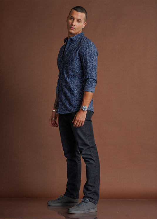 Casual Wear Printed L/S Shirt